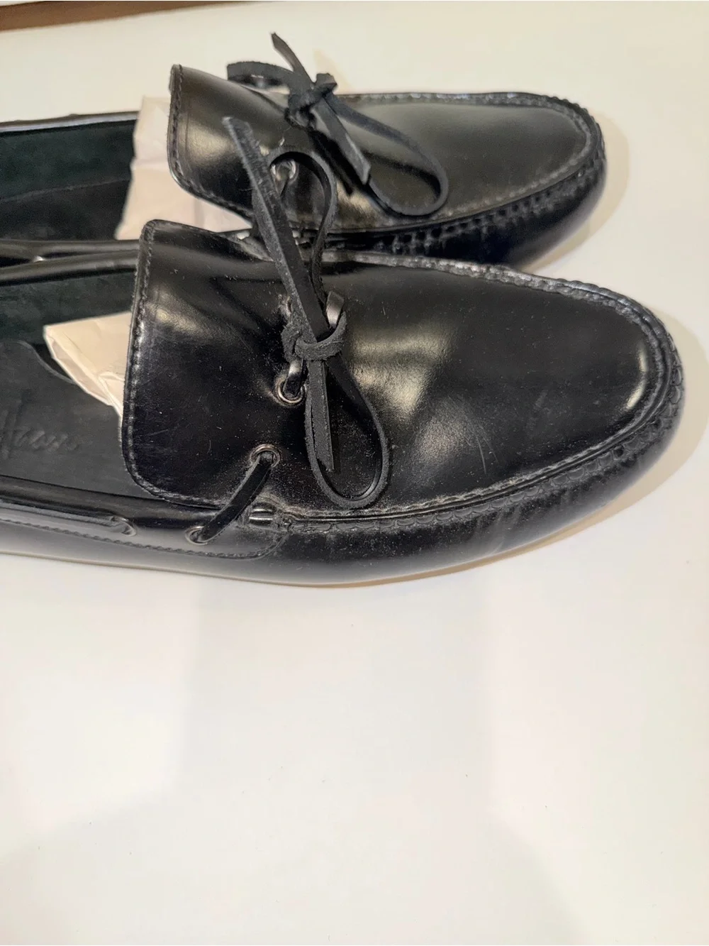 Cole Haan Black Leather Men’s Driving Loafers, Sz 9 M